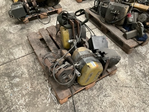 2No. GIS OVERHEAD CRANE HOISTS