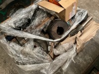 PALLET LOT TO INC. BEARINGS, COGS, GEARS, GEAR CUTTER & GEAR MOTOR FLOW DIVIDER - 2