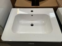 MYLIFE SOFIA 600 TWO-DRAWER FLOOR-STANDING UNIT AND BASIN IN LEAD GREY - 3