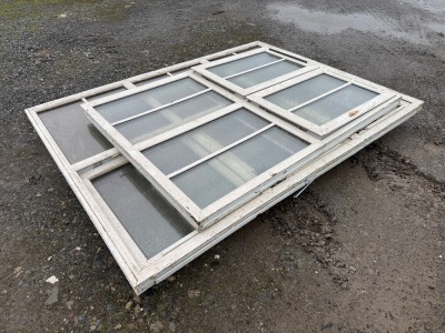 2No. ASSORTED uPVC DOUBLE GLAZED WINDOWS