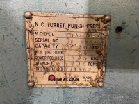 N.C.T AMADA VELA II 30 TON PUNCHING MACHINE - 15