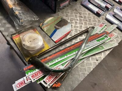 LOT BUNDLE TO INC. HAND SAW, BLADES, WILCO BLADE ETC