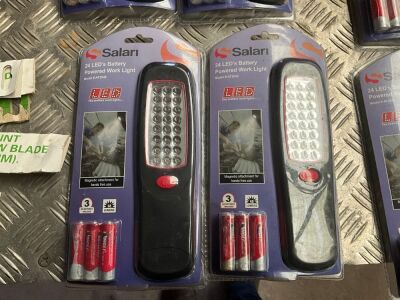 2No. SALARI 24 LED BATTERY POWERED WORK LIGHT
