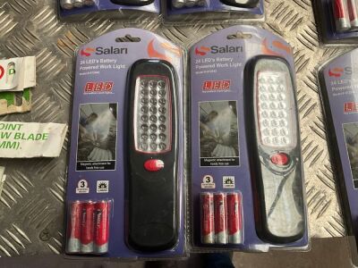 3No.SALARI 24 LED BATTERY POWERED WORK LIGHT
