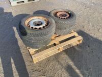 4No. 5 STUD RIMS & TYRES 195/65R15