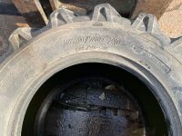 2No. 8 STUD RIMS & 3No. TYRES TO SUIT MERLO TELESCOPIC FORKLIFT 16.0/70-20 - 3
