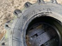 2No. 8 STUD RIMS & 3No. TYRES TO SUIT MERLO TELESCOPIC FORKLIFT 16.0/70-20 - 4