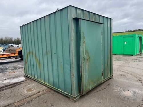 APPROX. 12ft x 8ft ANTI VANDAL OPEN PLAN STORAGE HUT