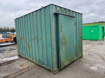 APPROX. 12ft x 8ft ANTI VANDAL OPEN PLAN STORAGE HUT