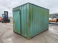 APPROX. 12ft x 8ft ANTI VANDAL OPEN PLAN STORAGE HUT - 3