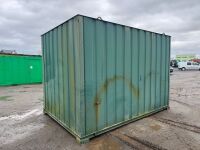 APPROX. 12ft x 8ft ANTI VANDAL OPEN PLAN STORAGE HUT - 7
