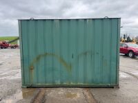 APPROX. 12ft x 8ft ANTI VANDAL OPEN PLAN STORAGE HUT - 8