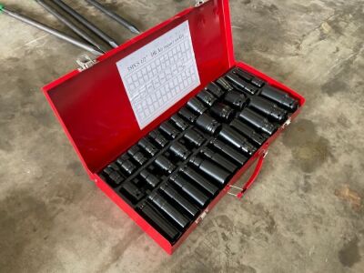 UNUSED 35PC 1/2" DRIVE IMPACT SOCKET SET