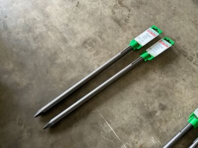 2No. UNUSED HITACHI 400MM SDS MAX POINT BITS