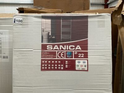 APPROX. 1600x600 ANTHRACITE STRAIGHT LADDER RAIL COMPLETE