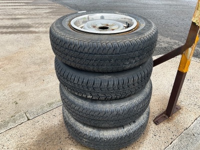 4No. TYRES & ORIGINAL ALLOYS TO SUIT&nbsp;TOYOTA CORONA 1.8 RT11