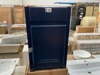 2No. TENBY SAPPHIRE BLUE TRADITIONAL VANITY UNITS APPROX. 450 WIDE