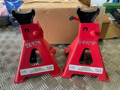 2No. UNUSED 3 TON AXLE STANDS &nbsp;