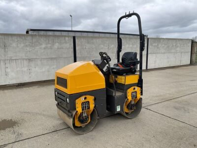 MECALAC TV800 DOUBLE DRUM RIDE ON VIBRATING ROLLER