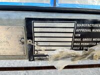 WESTERN 985lt SINGLE AXLE FAST TOW BUNDED METAL FUEL BOWSER - 13