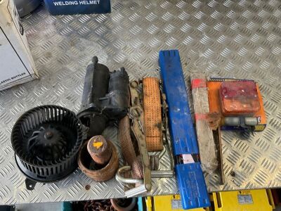 LOT TO INC. STARTER, RATCHETS, TAIL LIGHT LENS ETC