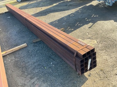 APPROX. 19No. 7.5m LENGHTS 80mm x 80mm x 3mm BOX SECTION