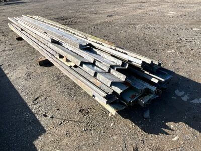 LARGE SELECTION OF ASSORTED GALVANISED PURLINES