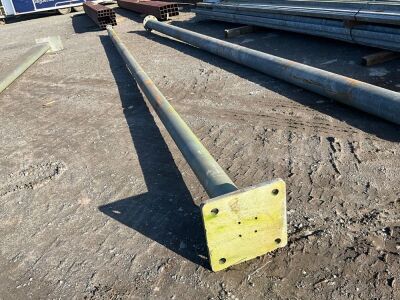 APPROX. 6.2m x 115mm POLE & BASE PLATE