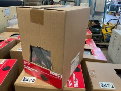BOX OF APPROX 12No. UNUSED MILWAUKEE 3PC PERFORMANCE FACE COVERING SET