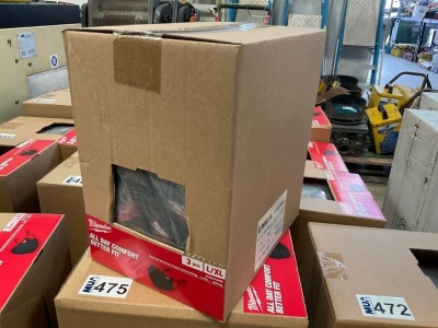 BOX OF APPROX 12No. UNUSED MILWAUKEE 3PC PERFORMANCE FACE COVERING SET