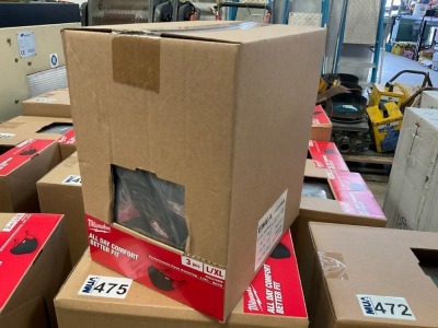 BOX OF APPROX 12No. UNUSED MILWAUKEE 3PC PERFORMANCE FACE COVERING SET