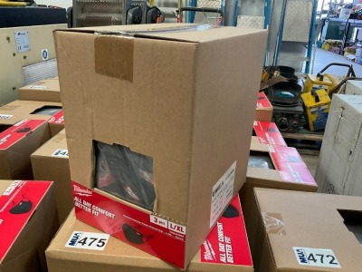 BOX OF APPROX 12No. UNUSED MILWAUKEE 3PC PERFORMANCE FACE COVERING SET