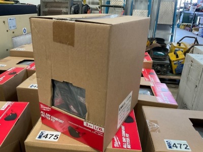 BOX OF APPROX 12No. UNUSED MILWAUKEE 3PC PERFORMANCE FACE COVERING SET