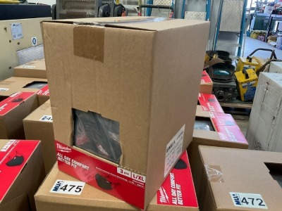 BOX OF APPROX 12No. UNUSED MILWAUKEE 3PC PERFORMANCE FACE COVERING SET