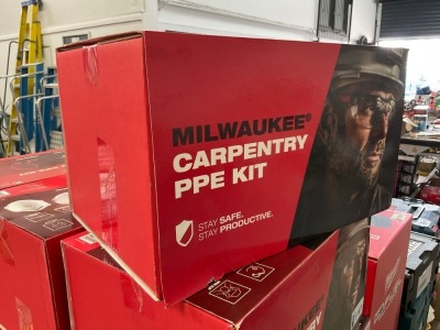 UNUSED MILWAUKEE CARPENTRY PPE KIT
