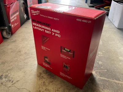 UNUSED MILWAUKEE 7 PIECE MEASURING & LAYOUT SET