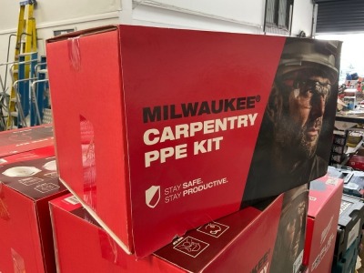 UNUSED MILWAUKEE CARPENTRY PPE KIT