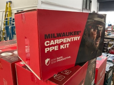 UNUSED MILWAUKEE CARPENTRY PPE KIT