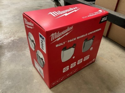 UNUSED MILWAUKEE BOLT FACE SHIELD UNIVERSAL