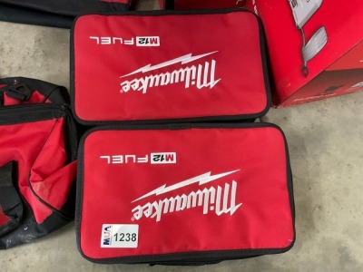 2No. UNUSED MILWAUKEE M12 CASES