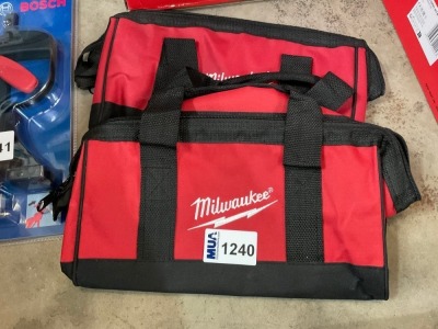 2No. UNUSED MILWAUKEE SMALL BAGS