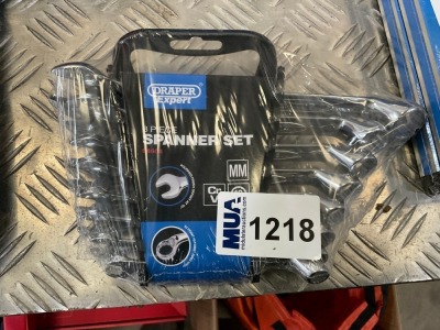 UNUSED DRAPER 8 PIECE SPANNER SET