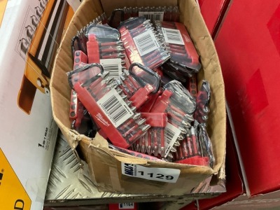 BOX LOT TO INC. LARGE SELECTION OF UNUSED 10 PIECE BIT SETS