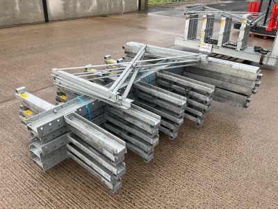 APPROX 4No. BAYS OF DOUBLE SIDED HEAVY DUTY 5 TIER GALVINSIED STROAGE RACKING