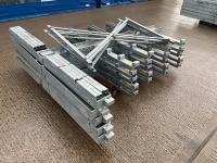 APPROX 4No. BAYS OF DOUBLE SIDED HEAVY DUTY 5 TIER GALVINSIED STROAGE RACKING - 5