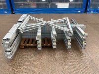 APPROX 4No. BAYS OF DOUBLE SIDED HEAVY DUTY 5 TIER GALVINSIED STROAGE RACKING - 6