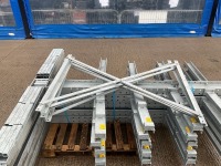 APPROX 4No. BAYS OF DOUBLE SIDED HEAVY DUTY 5 TIER GALVINSIED STROAGE RACKING - 7