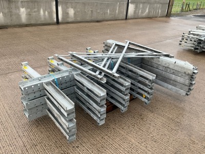 APPROX 4No. BAYS OF DOUBLE SIDED HEAVY DUTY 5 TIER GALVINSIED STROAGE RACKING