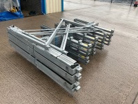 APPROX 4No. BAYS OF DOUBLE SIDED HEAVY DUTY 5 TIER GALVINSIED STROAGE RACKING - 5