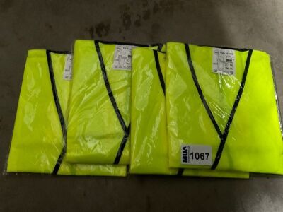 4No. XXL HI-VIZ VESTS